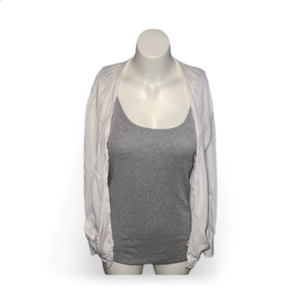 J. Crew Factory White Cardigan- Size XL